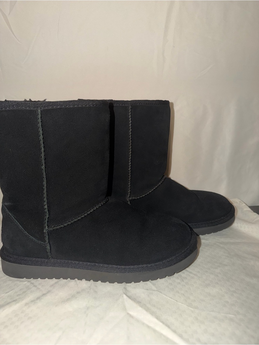 Koolaburra Black Short Suede Ankle Boots